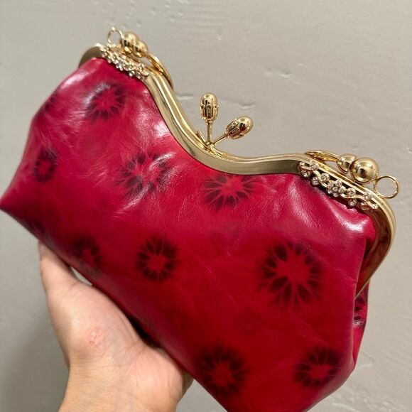 Multi Use Handmade Distressed Leather Purse, Vintage Style Kisslock Handbag - Picture 13 of 15